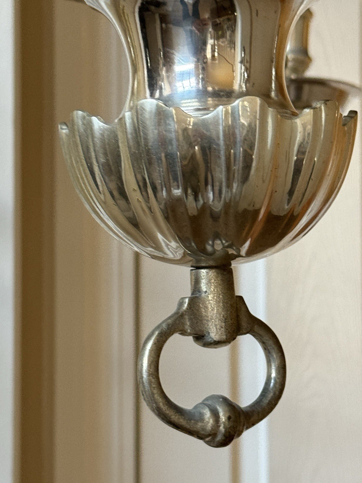 Silver Georgian Colonial Williamsburg Style Chandelier 30” Wide