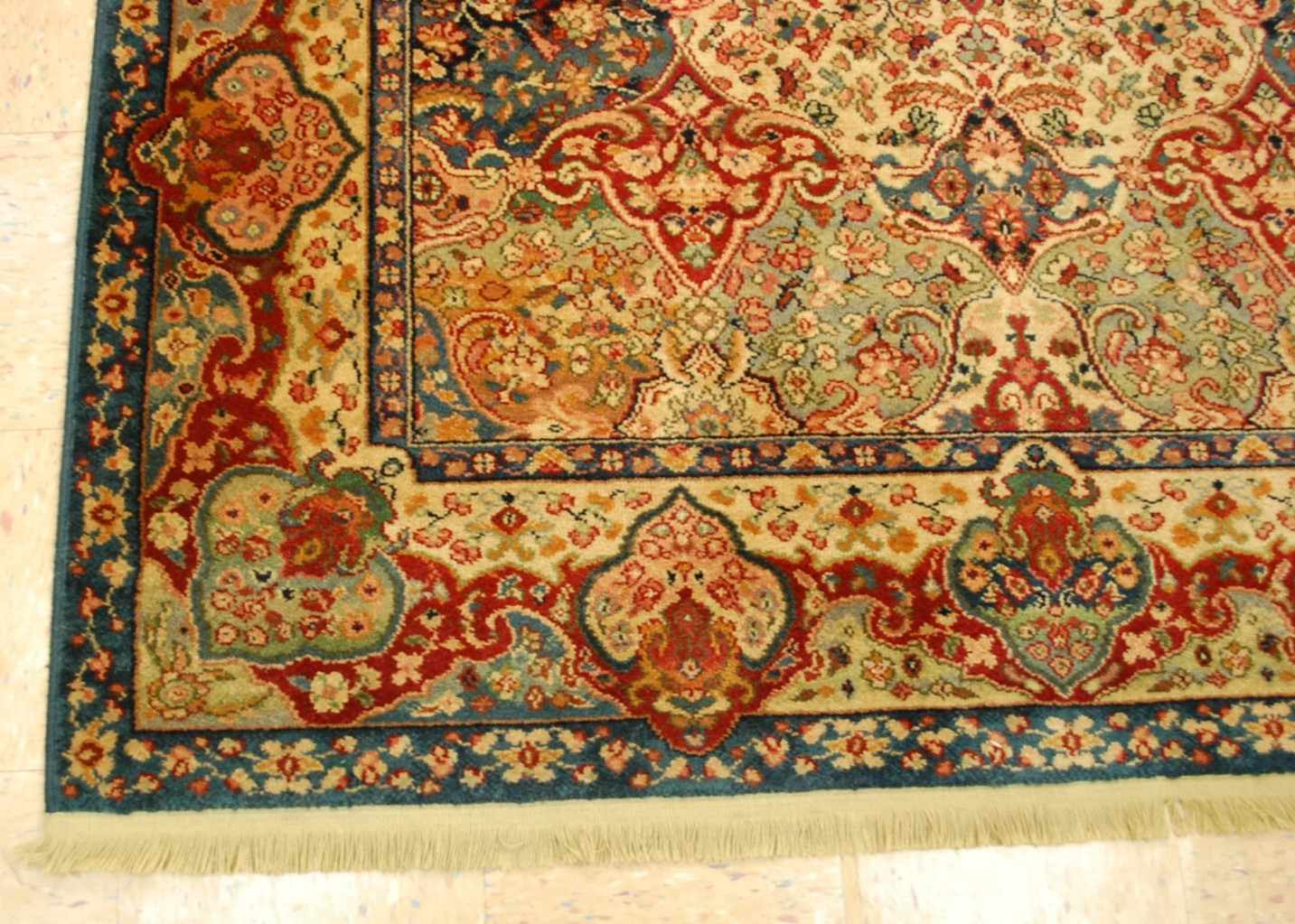MINT AUTHENTIC AMERICAN KARASTAN MULTICOLORED RUG 5’9″X9′ KIRMAN PANEL #900/903