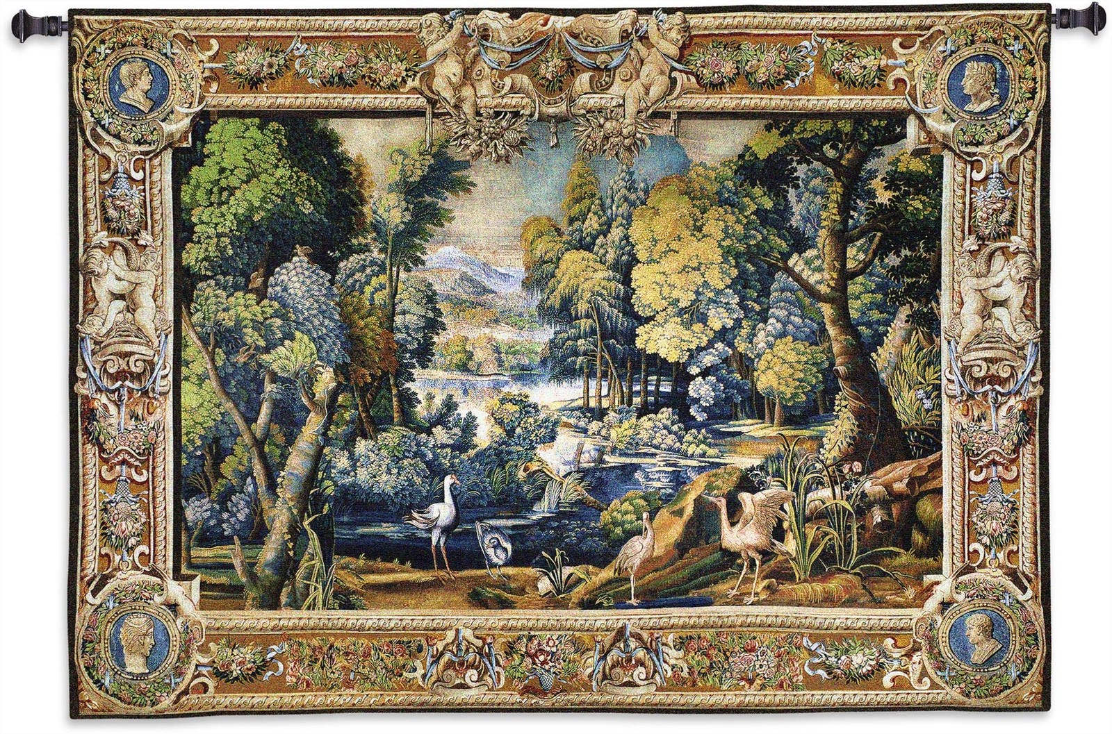 15th Century Landscape | Woven Tapestry Wall Art Hanging | Abundant Medieval …