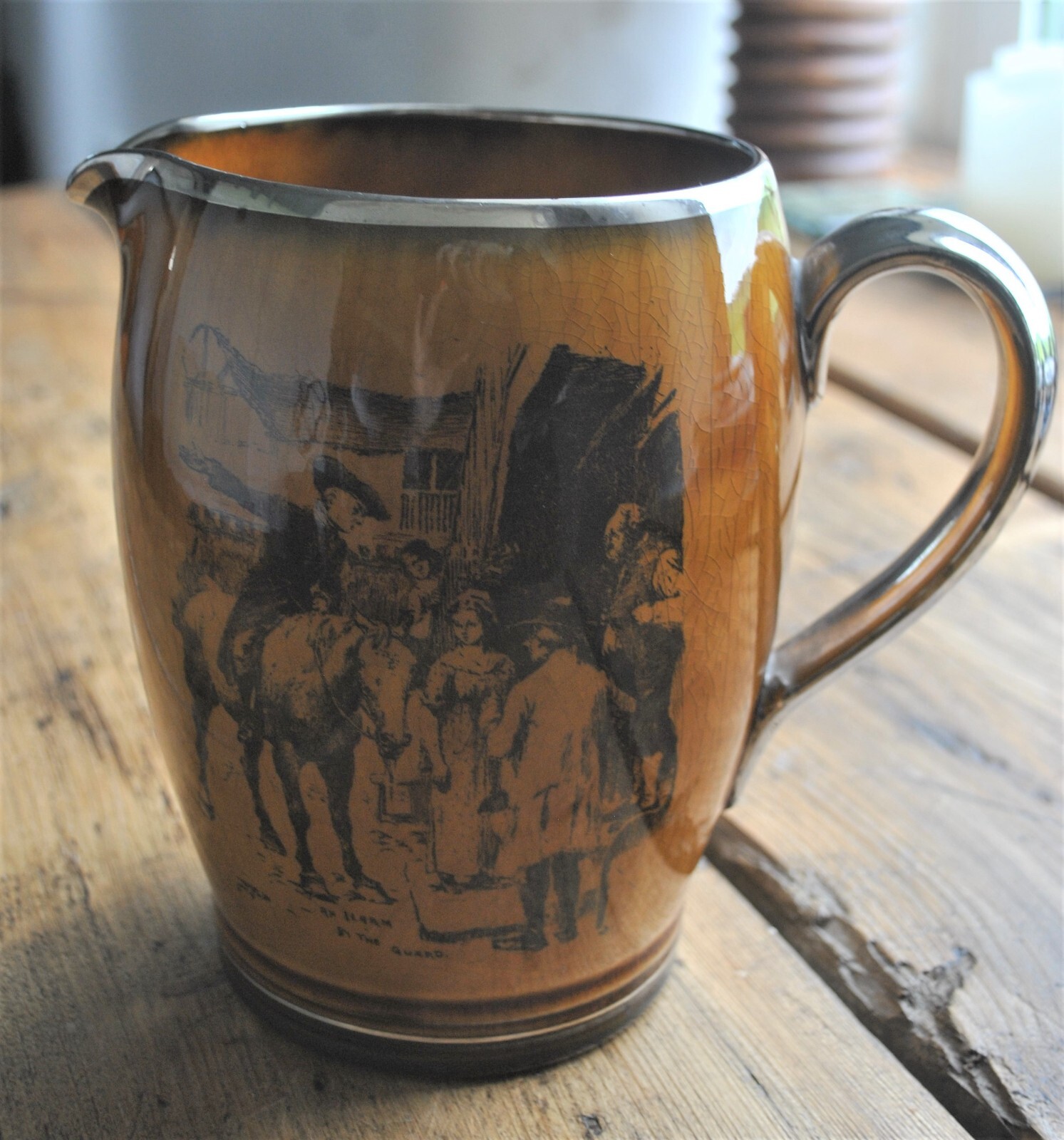 Ridgways Scenes from Coaching Days & Coaching Ways MacMillian Pitcher Jug Vase