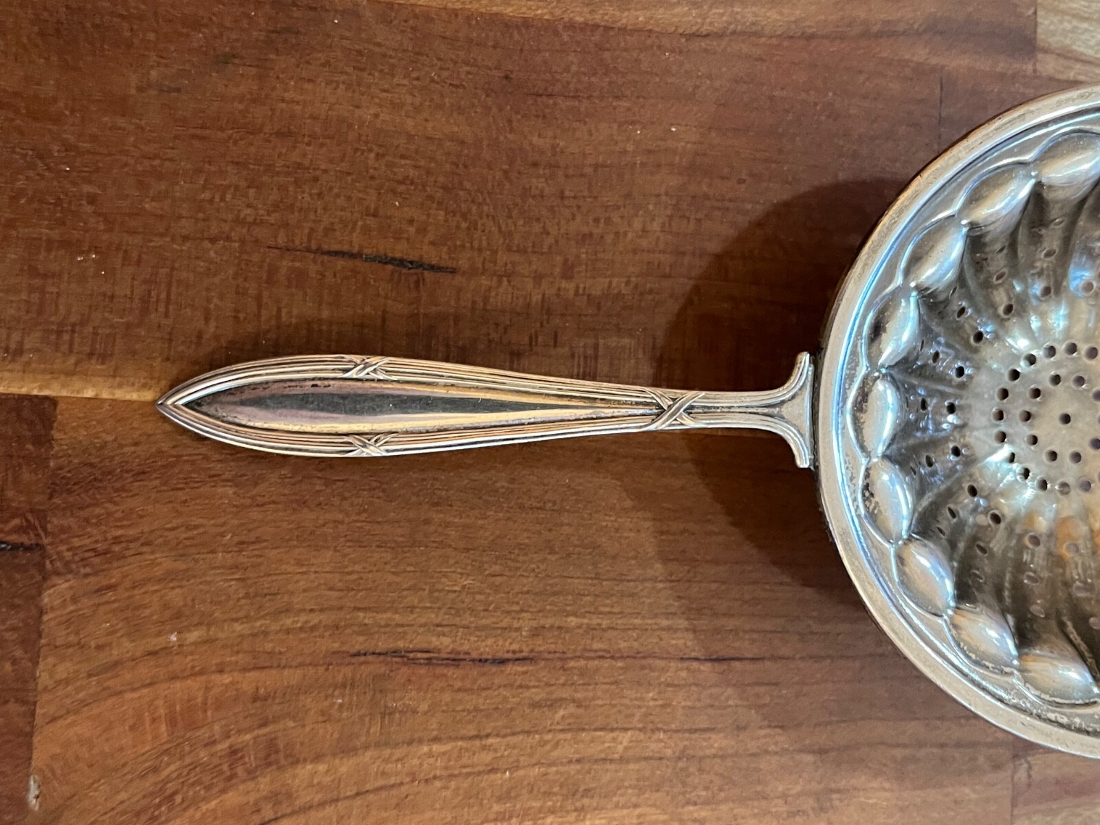 Antique Sterling Silver Tea Strainer Spoon with Hallmarks – Frank M. Whiting Co