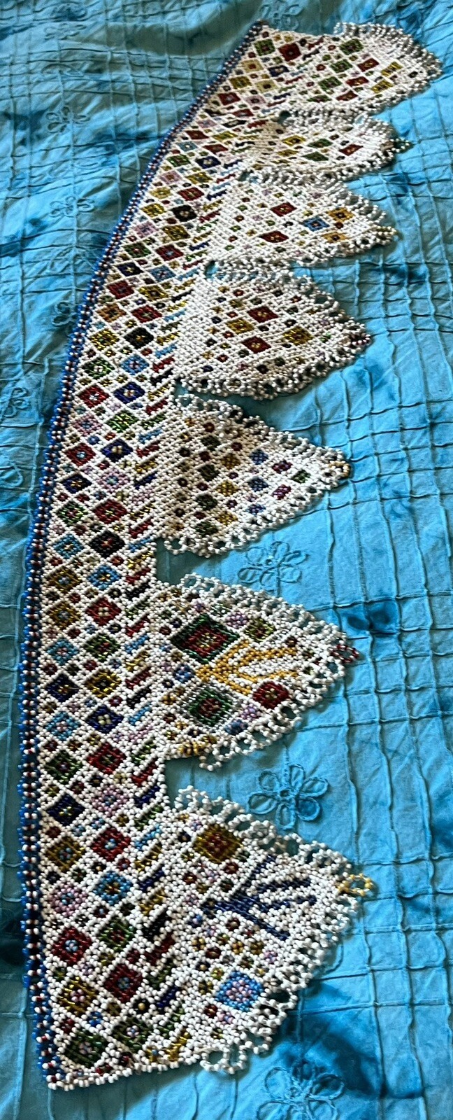 ANTIQUE Toran E. INDIA Folk ART Door hanging 19th C Venetian Glass Beads