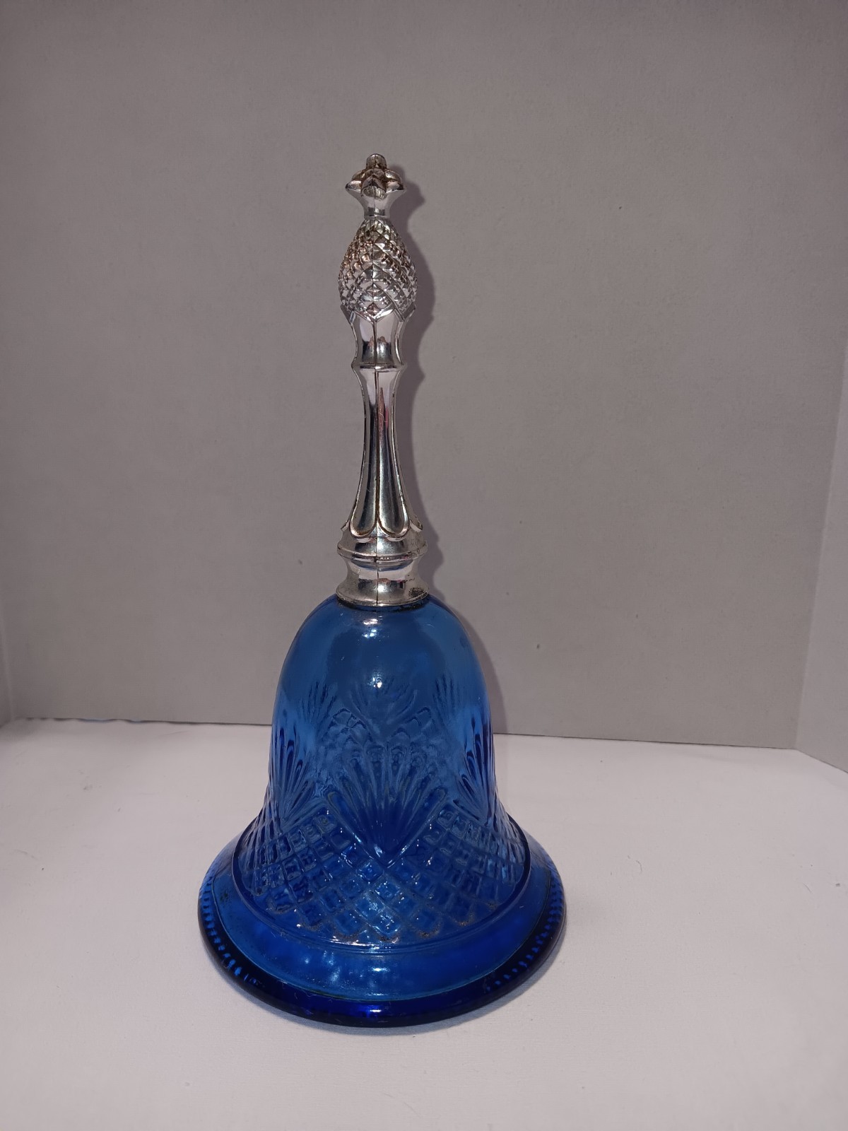 Avon Moonwind Perfume Bottle Cobalt Blue Bell – Vintage – 1976 Empty