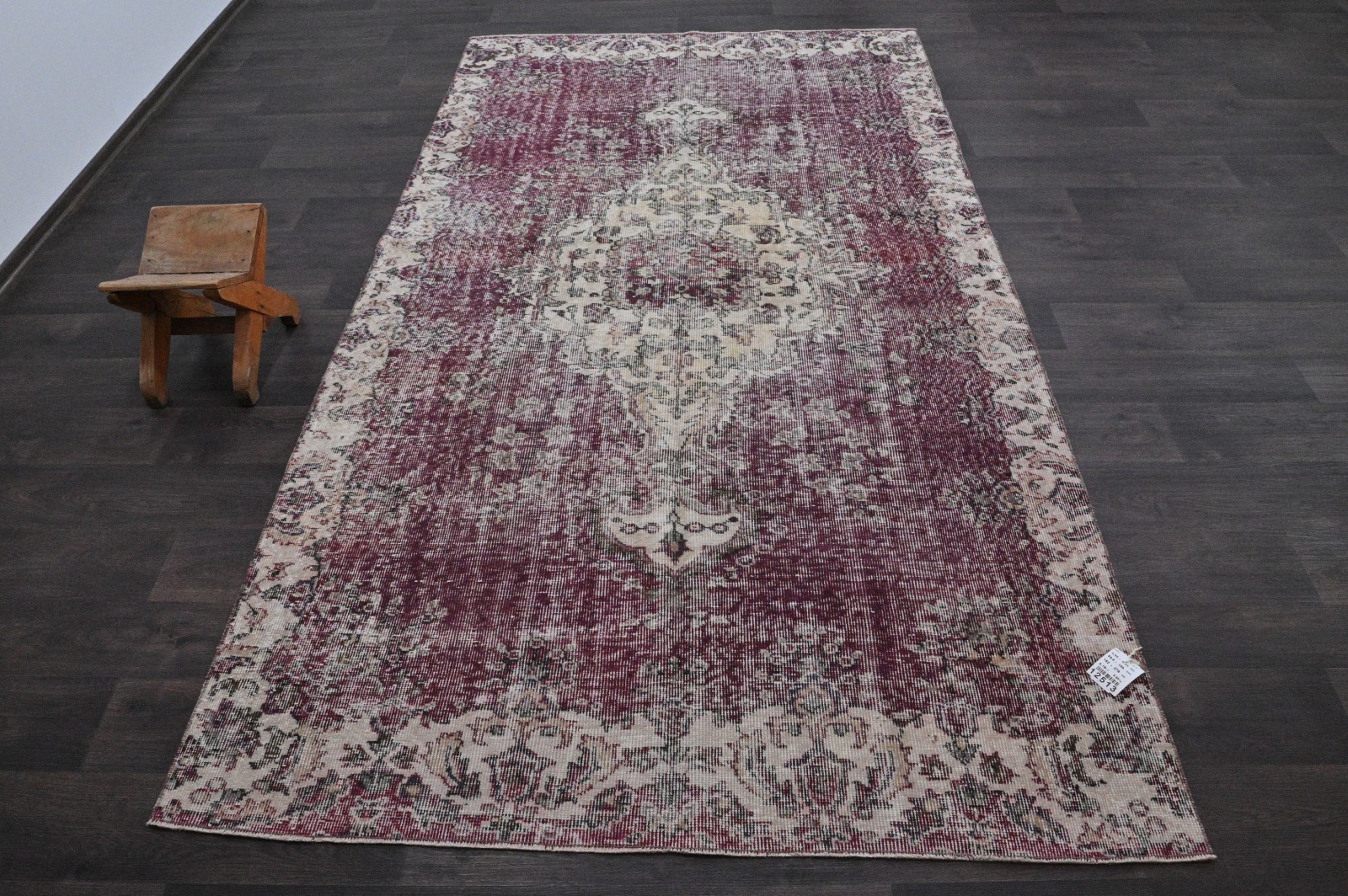 Oushak Turkish Vintage Rug 5×9 Kilim Rug Anatolian Handmade Boho Decor PURPLE