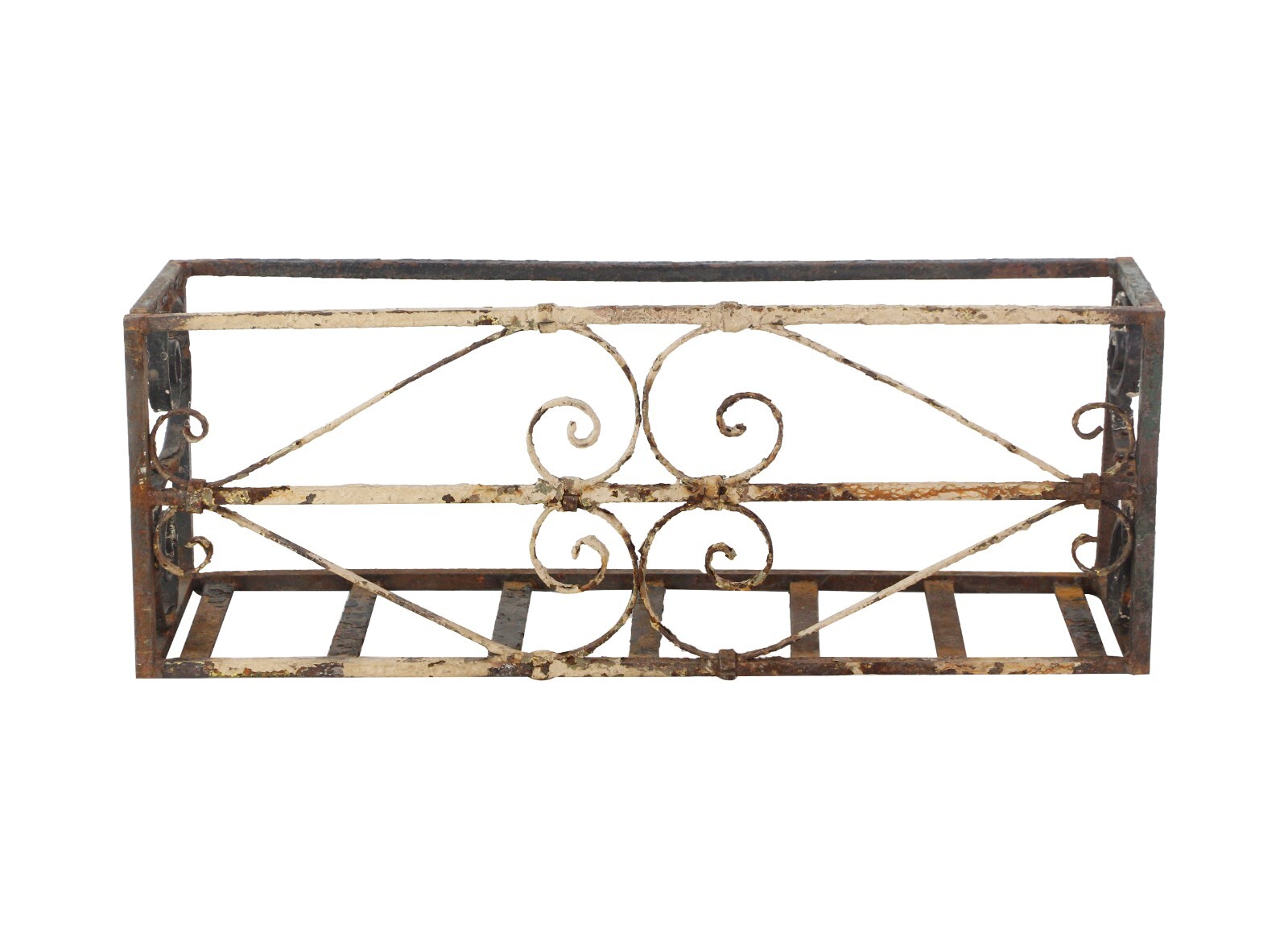 Reclaimed Wrought Iron 34 in. Painted Garden Planter