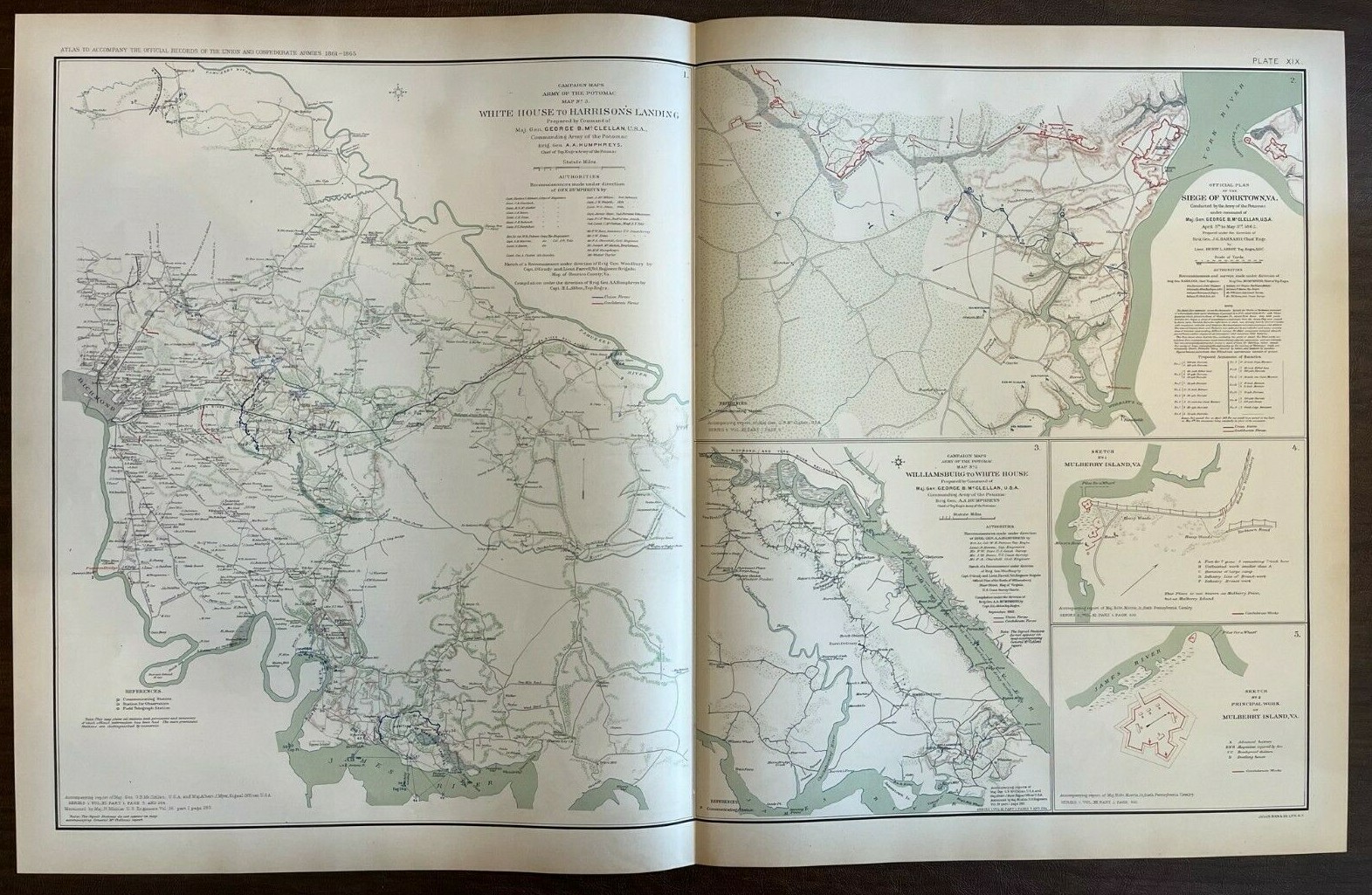CIVIL WAR ATLAS – Peninsular Campaign – PLATE 19