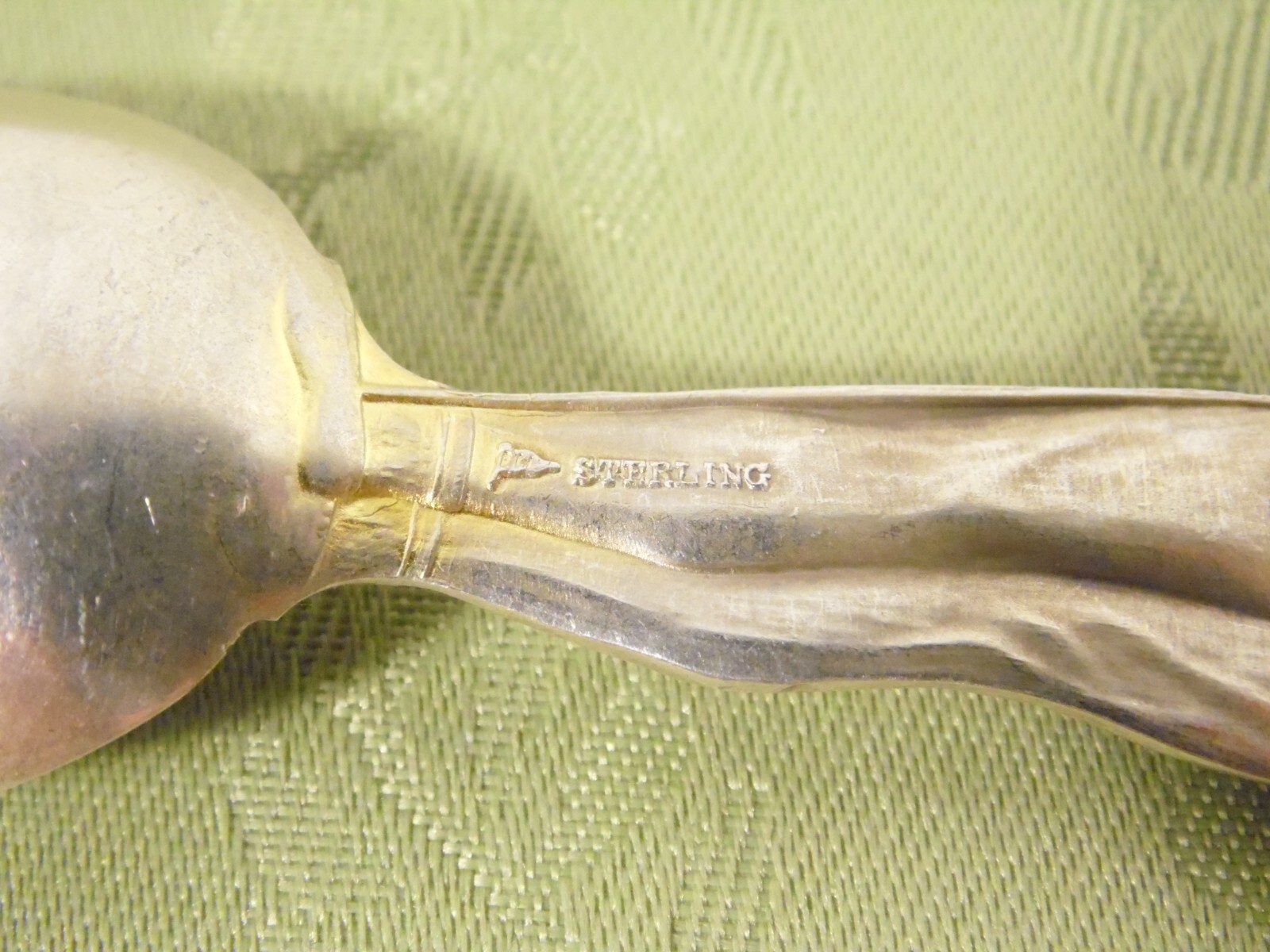 FIGURAL NATIVE AMERICAN ~ STERLING “GRAND CANYON” SOUVENIR SPOON by MECHANICS