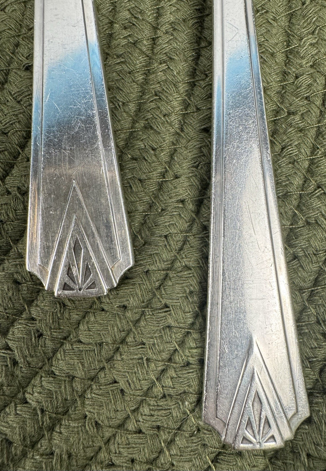 DEAUVILLE Spoons 1929 Art Deco Community Silverplate Lot Of 12
