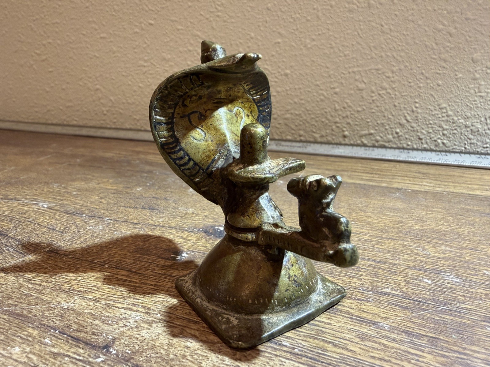 BRONZE SHIVALINGAM , COBRA NANDI , FINE A3