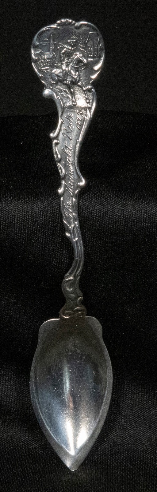 Sterling Silver Antique Souvenir Spoon “The Midnight Ride 1775″ – 6” – 24.8g