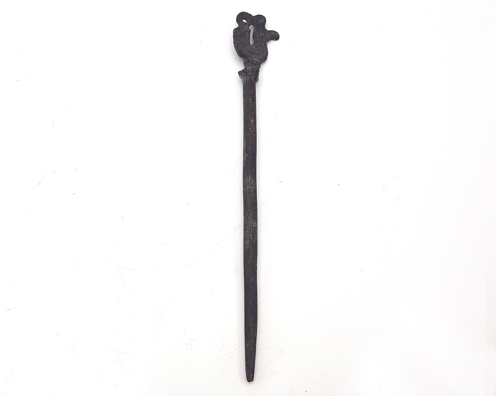 Rare Ancient Roman Legionary Hair Pin With Chicken Rooster Animal On Top #CP209