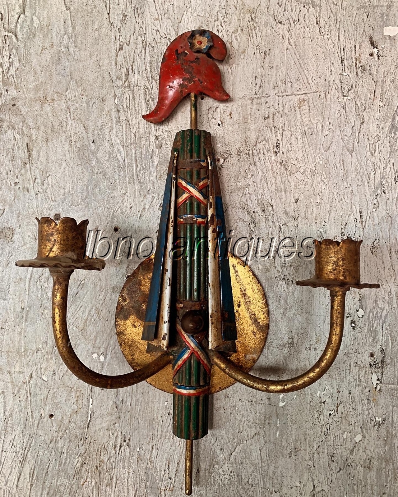 RARE ONE OF A KIND SINGLE WALL SCONCE CANDELABRA FRENCH REVOLUTION . L00k!!