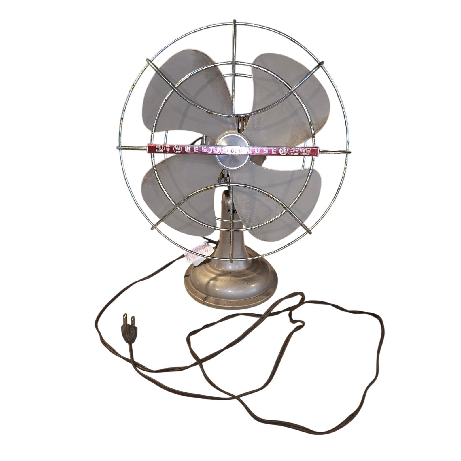 Antique Westinghouse metal fan tested working