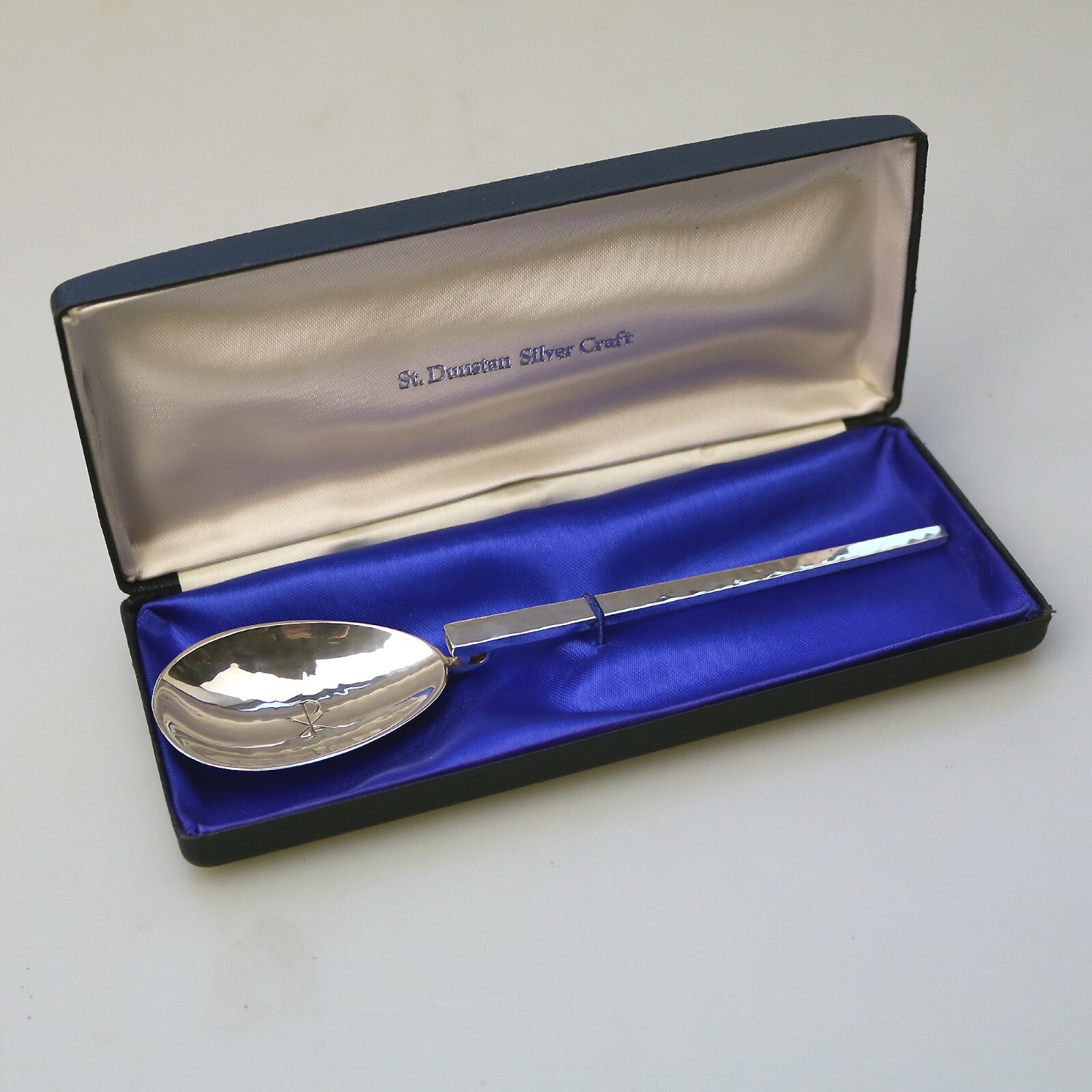 A E Jones unusual English solid silver novelty 400 AD Roman design Spoon C.1970