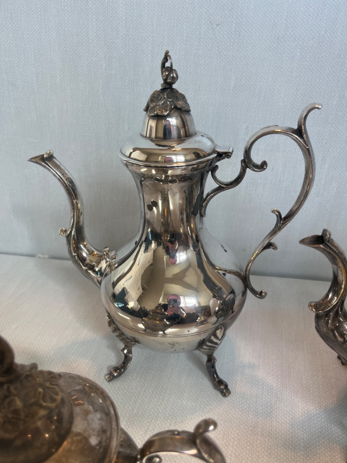 Reed & Barton, The Winthrop Collection, four-piece silver plate tea set