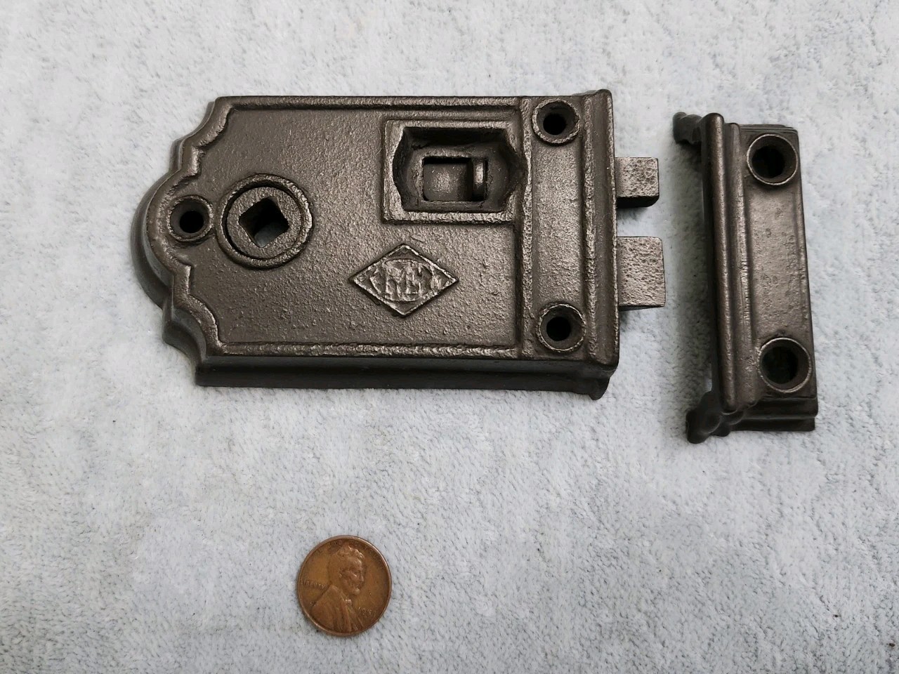 Interior Rim Lock Reversible Restored R & E