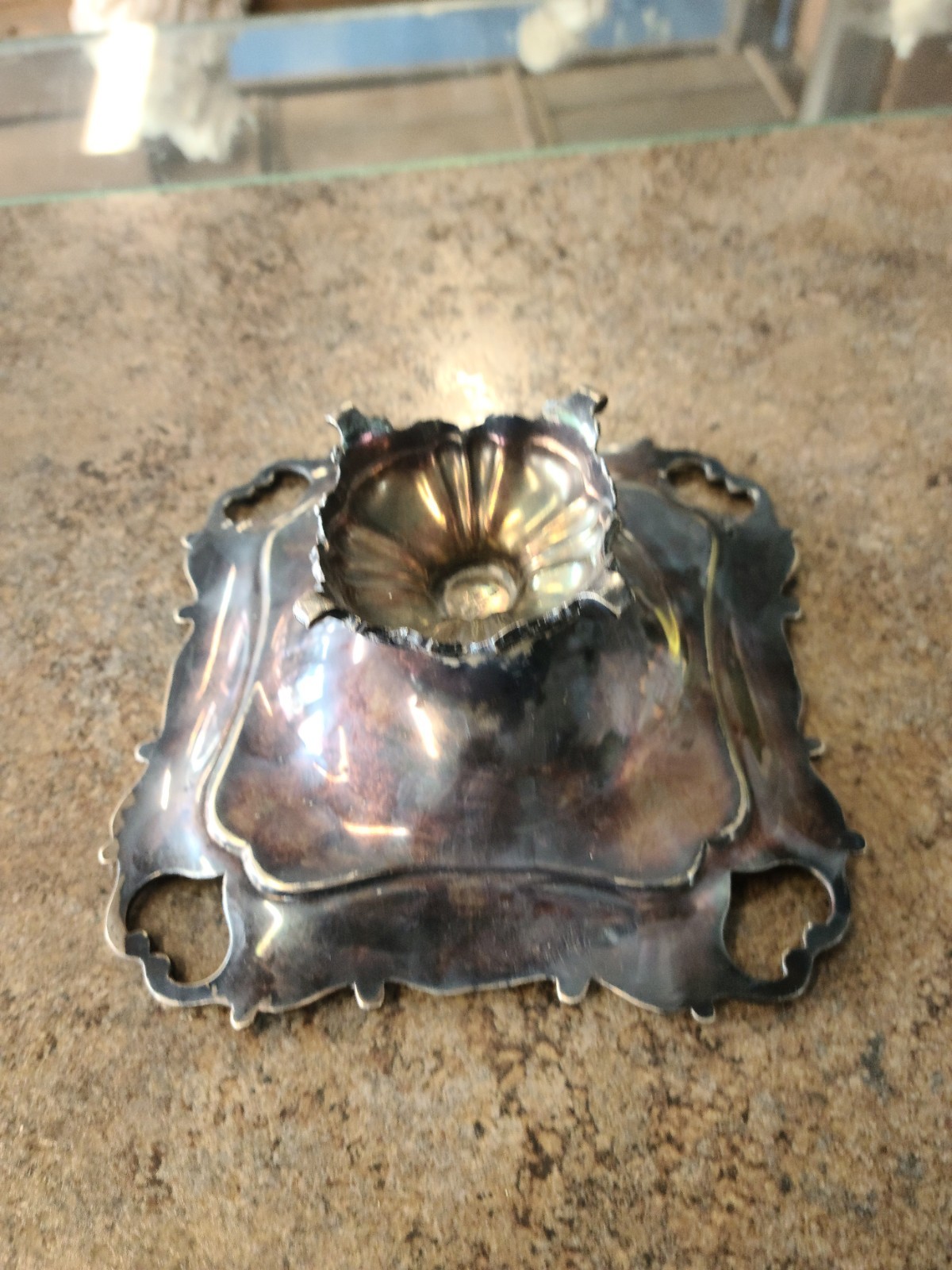 Victorian Albert Henry Thompson Sheffield Silver Plate Footed Candy Bowl EPNS A1
