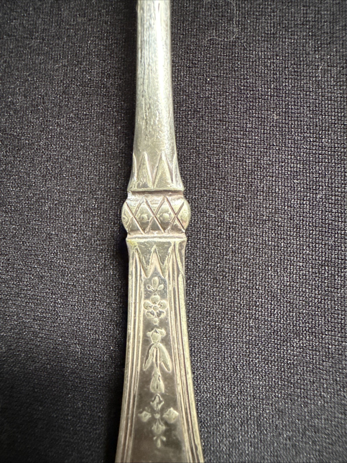 Antique 1847 Crown Pattern Large Spoon By Rogers Bros Silver Plate