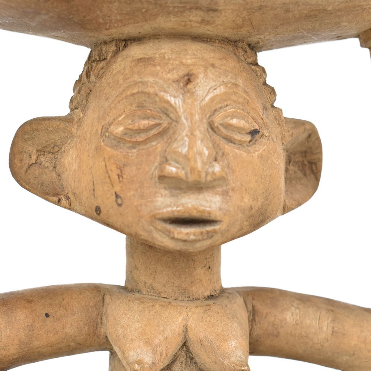 Luba Figural Headrest Wood Congo