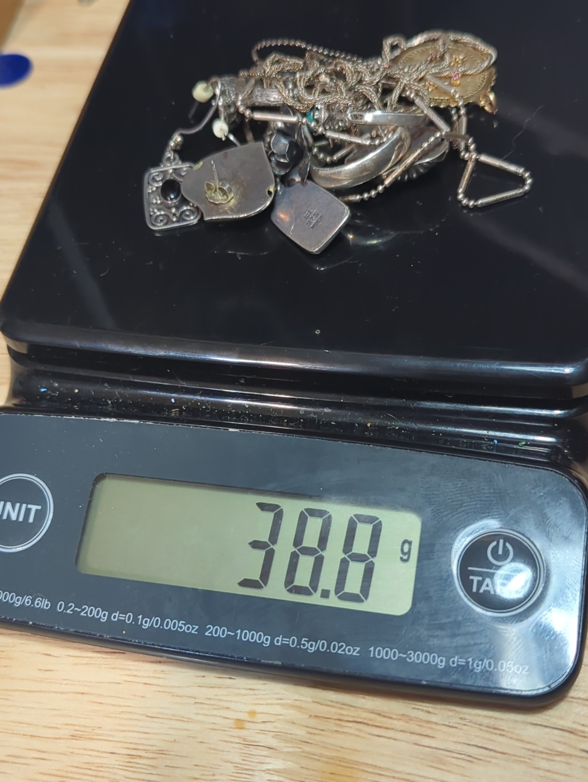 Sterling Silver 925 Jewelry Lot Rings Earrings Necklaces 38.8 Grams Not Scrap