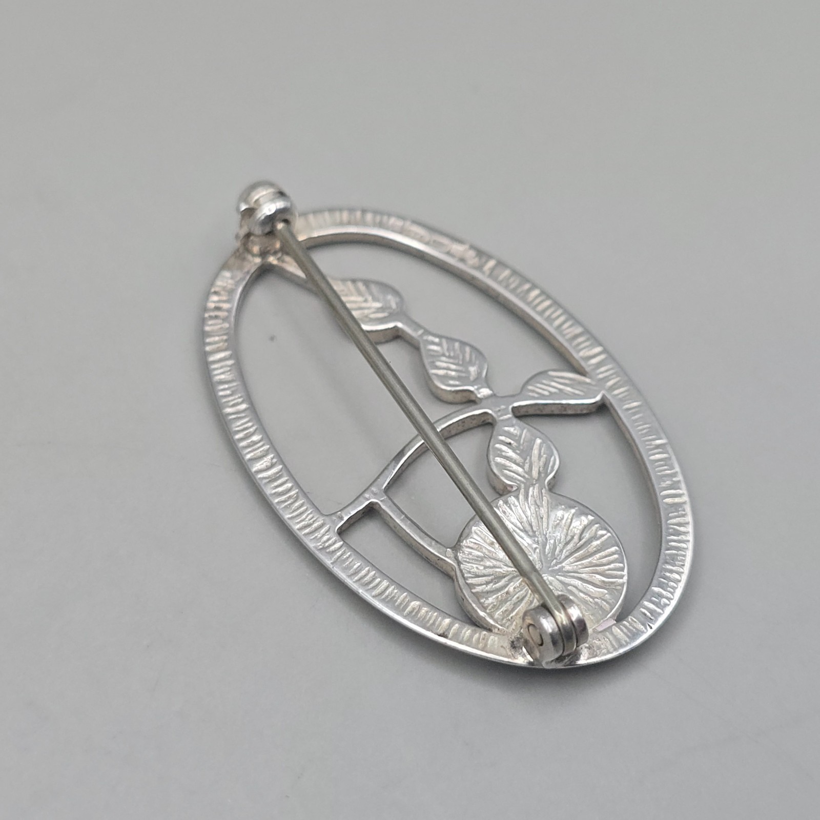 Sterling Silver Glasgow Rose Brooch – Carrick Jewellery CJL Mackintosh Style Pin