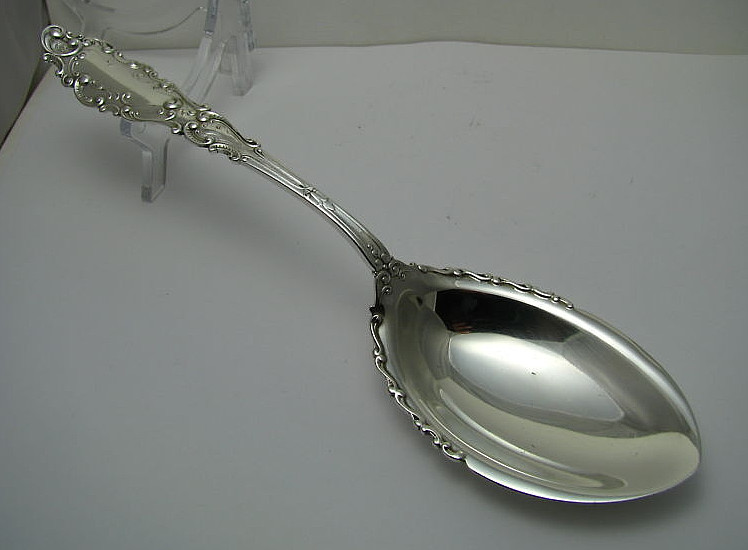LUXEMBOURG by GORHAM STERLING SILVER SPOON SERVING SPOON Gorham Mfg c1893 NoMono