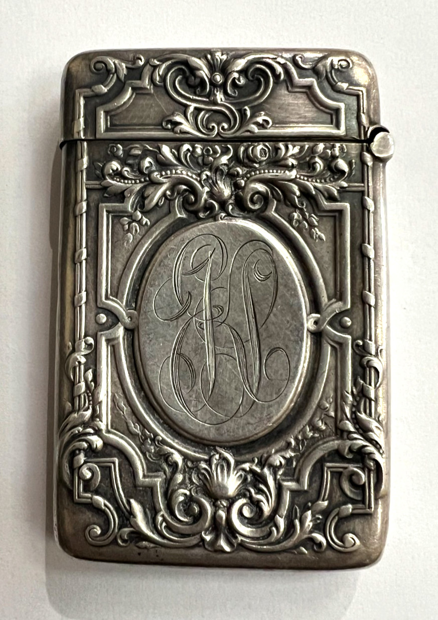 VINTAGE GORHAM REPOUSSE STERLING SILVER MATCH VESTA CASE