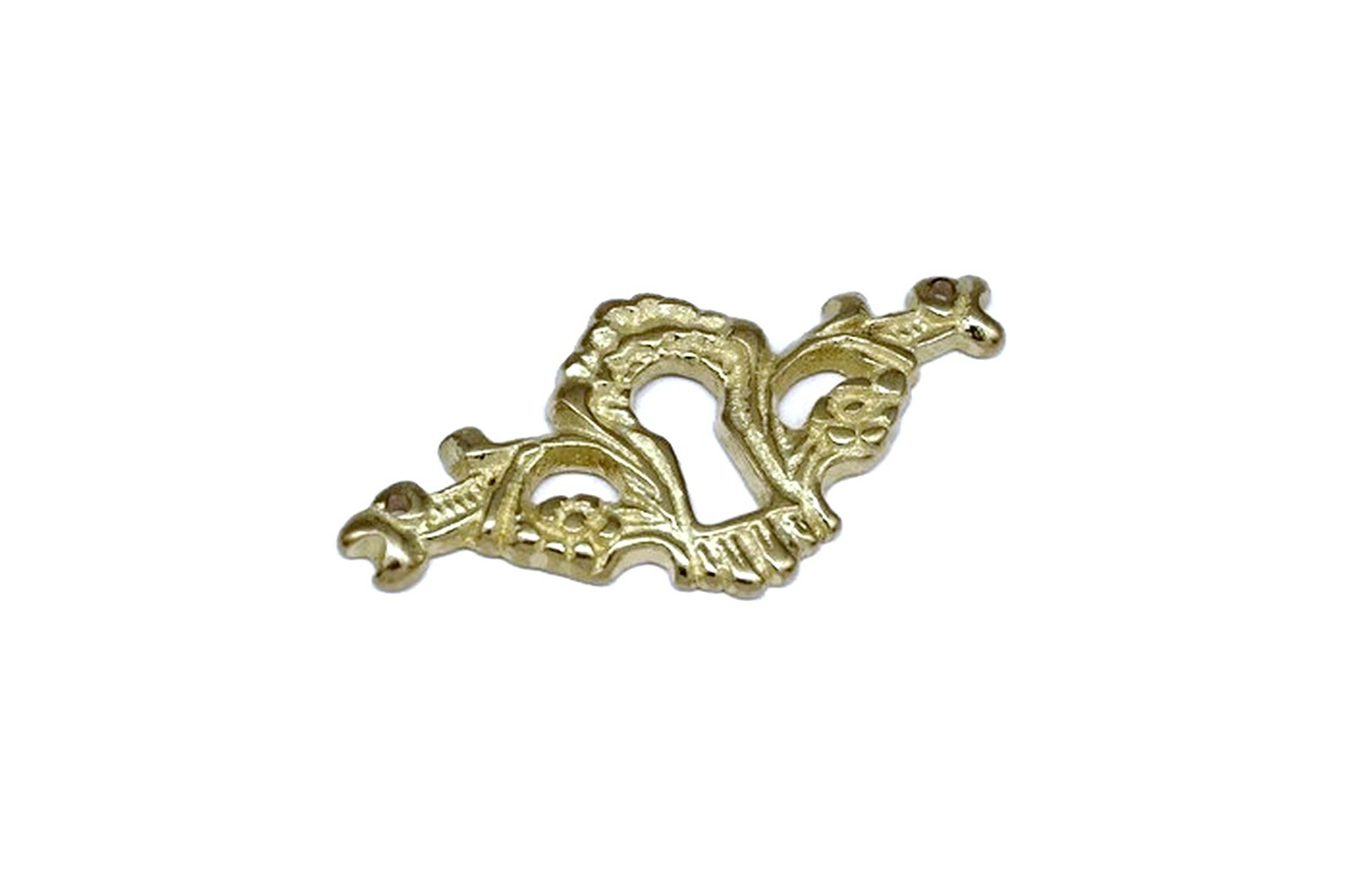 2 1/4 Keyhole Cover Plate Escutcheon Furniture Brass Key Hole Lock Plate