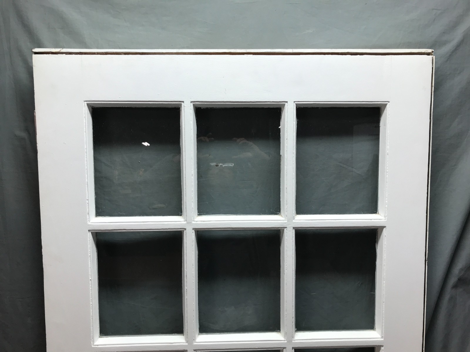 Antique VTG Solid Wood Entryway Shabby Dutch Door 9 Lite 36×80 Chic Old 1812-25B