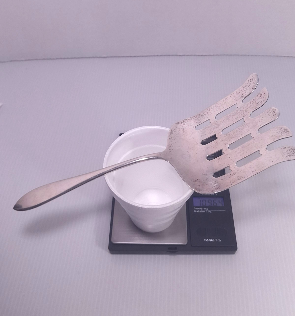 RARE Antique Joseph Seymour Sterling Silver Asparagus Server 9.5″