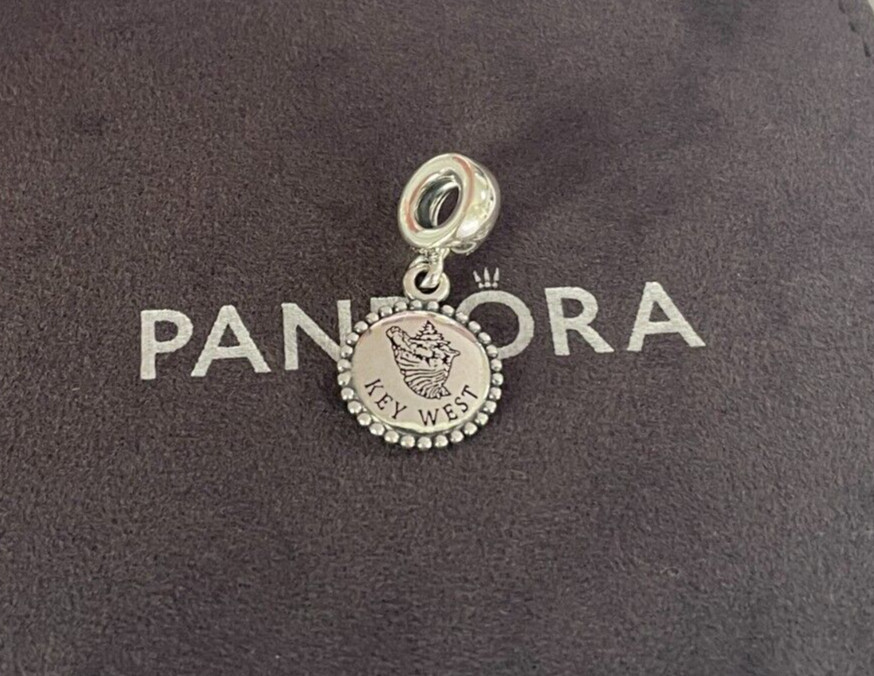 Key West Florida Travel Exclusive Dangle Charm S925 Sterling Silver Jewelry