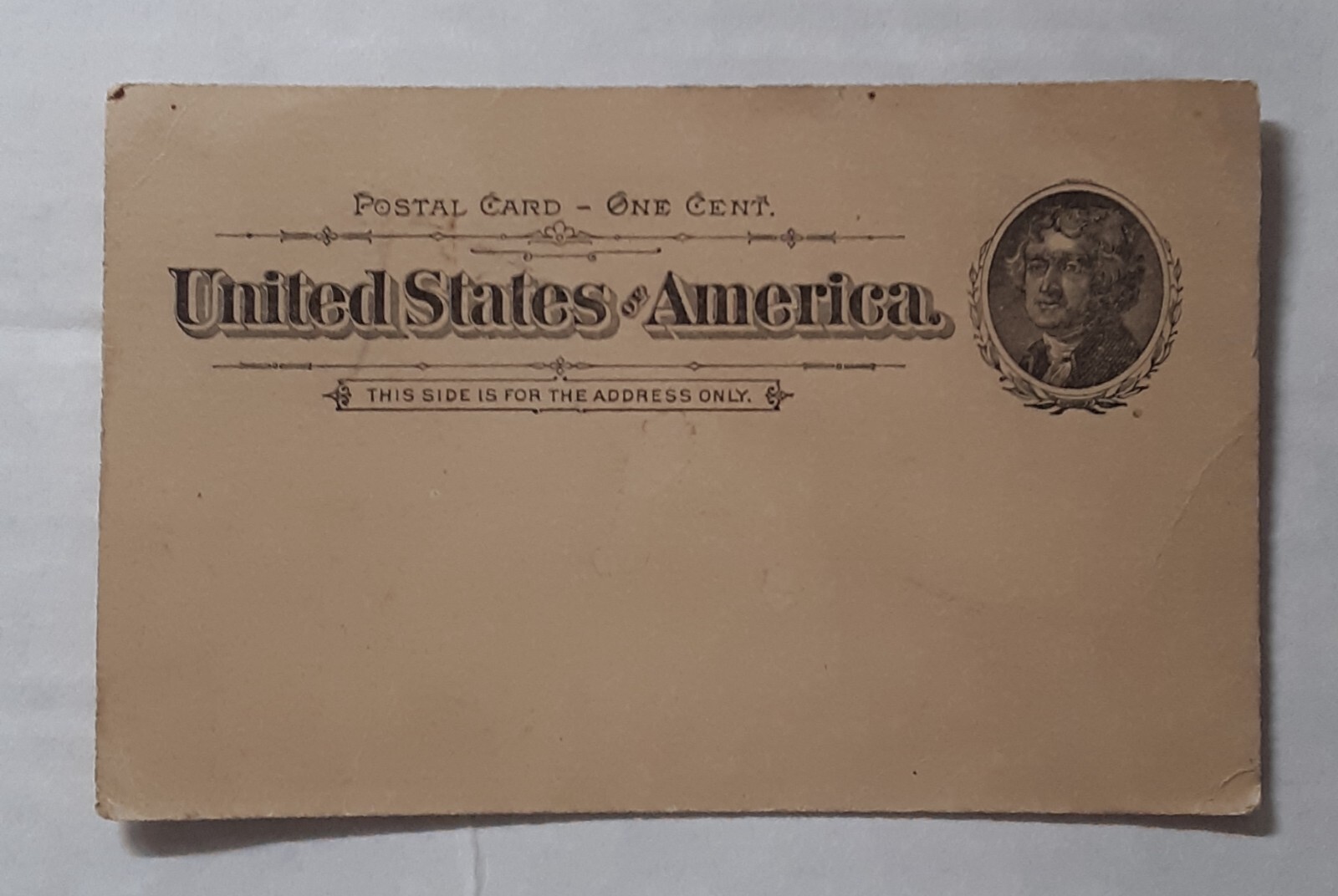 United States Postal Card One Cent 1800s Vintage Unposted RARE!