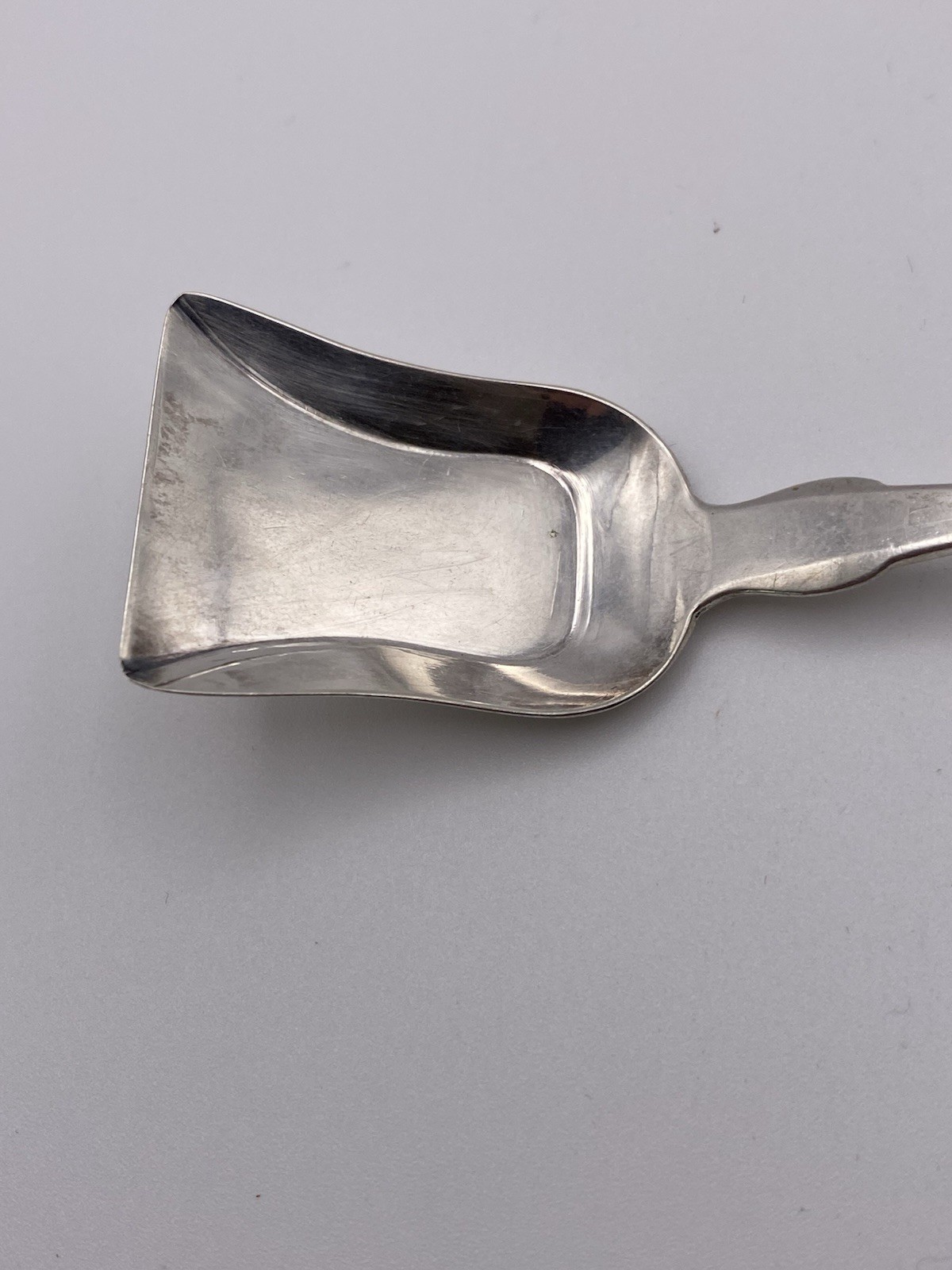 Neat Coin Silver Tea Caddy Spoon