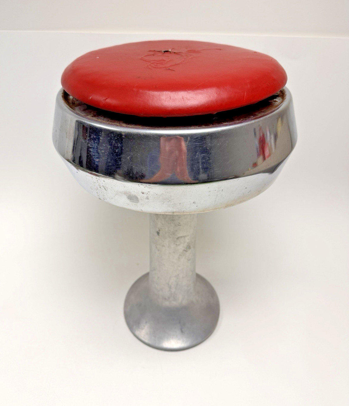 Vintage Diner Bar Swivel Stool – Red Top