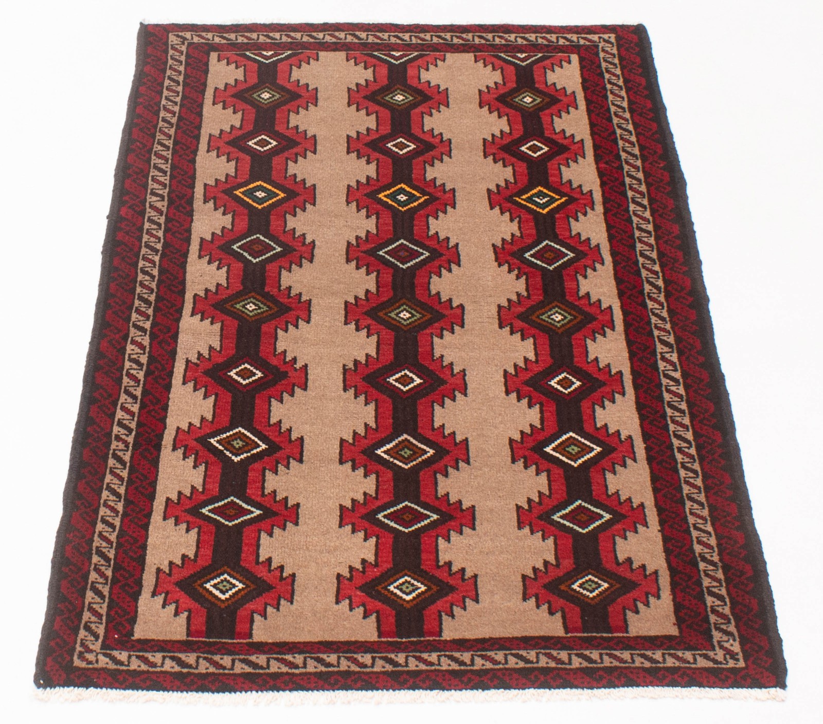 Traditional Vintage Hand-Knotted Area Rug 3’6″ x 5’11” Oriental Wool Carpet