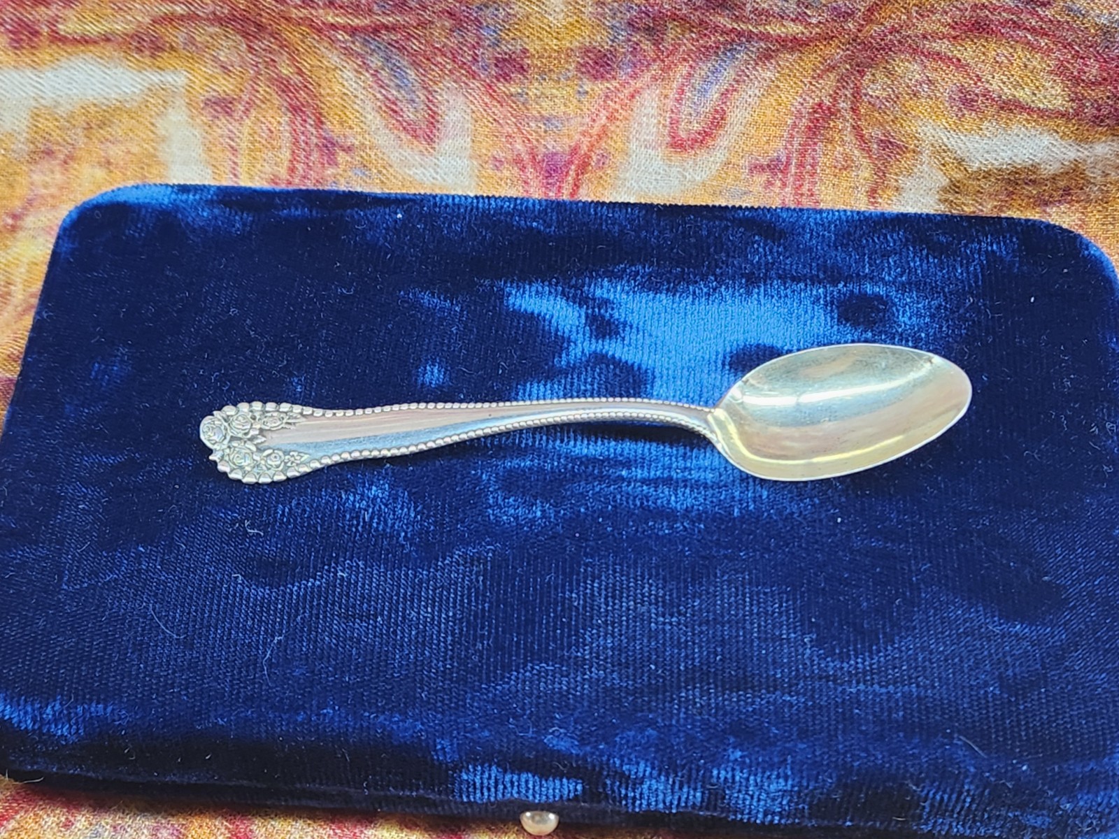 Lancaster by Gorham Sterling Silver Master Salt Spoon 8g 3.85″