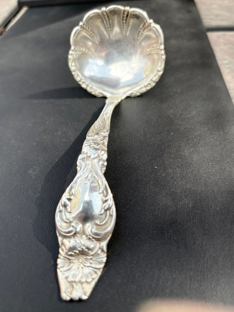 Art Nouveau Fessenden ”Mckinley” 925 Sterling Silver Ladle