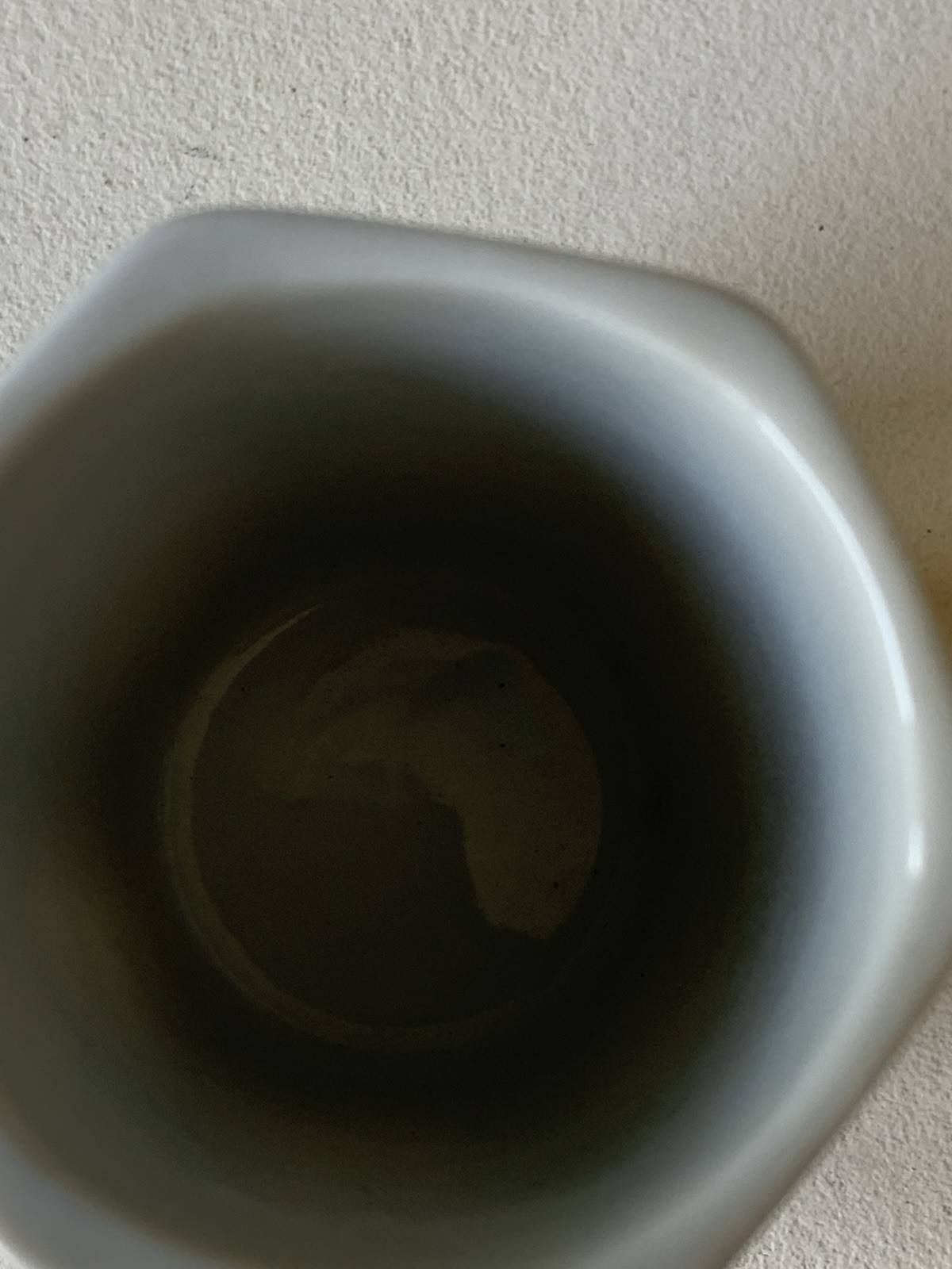 Lovely Chinese Hexagonal Ceramic Pot, Flowers & Birds Pattern, Mark To Base.