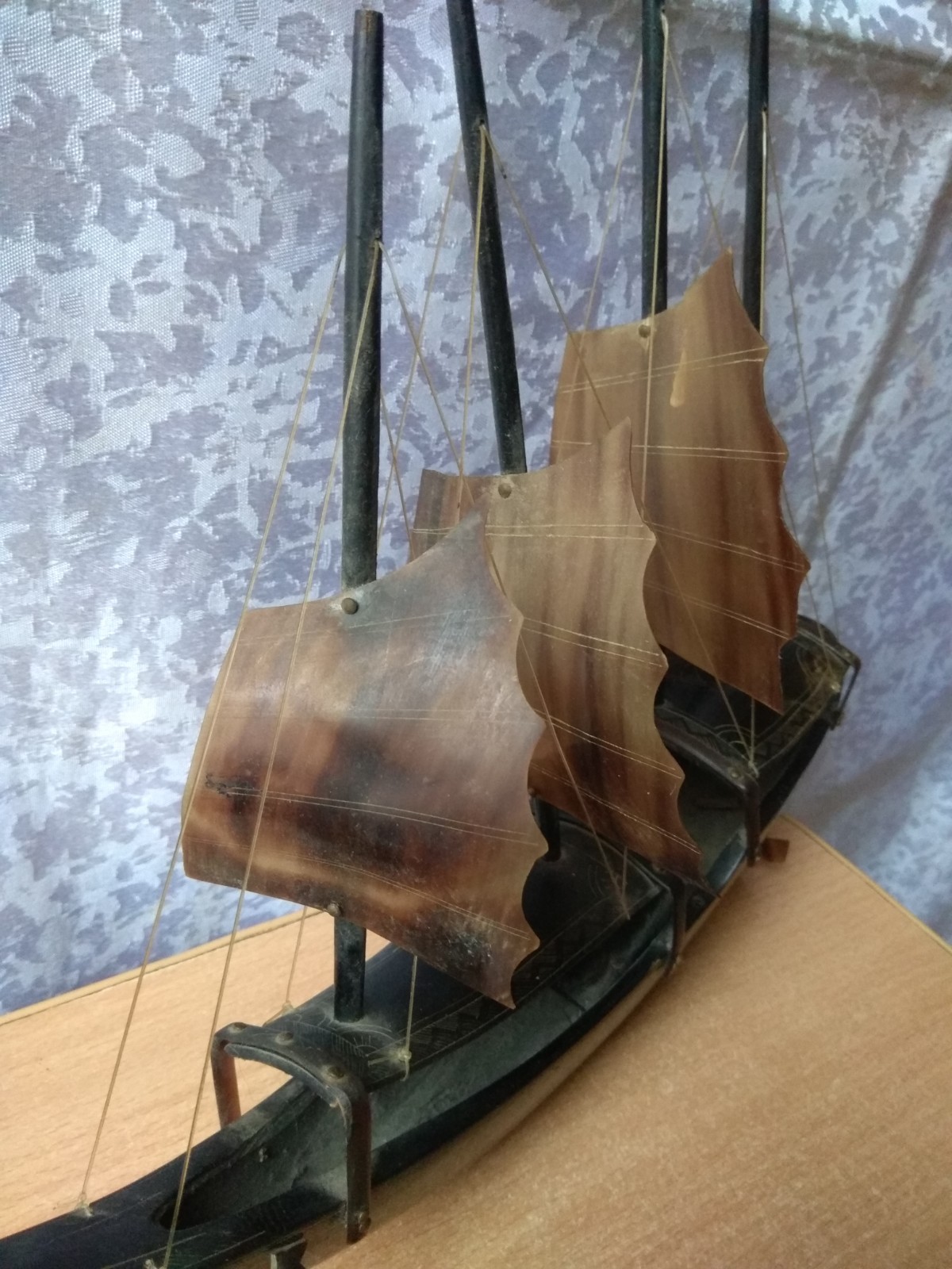 RARE Vintage Antique Decorative hand made SHIP natural materials USSR Soviet