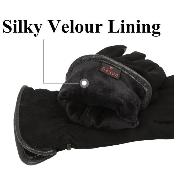Women’s Genuine Leather Winter Gloves – Touchscreen Deerskin Suede