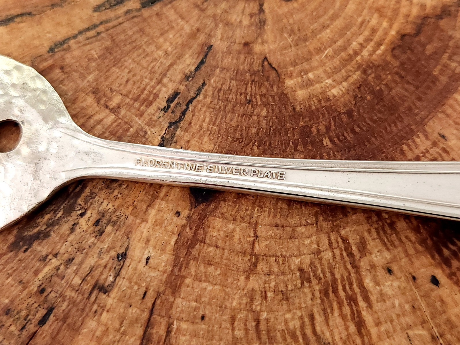 Vintage Florentine Modified Silver Plated 6″ Spoon