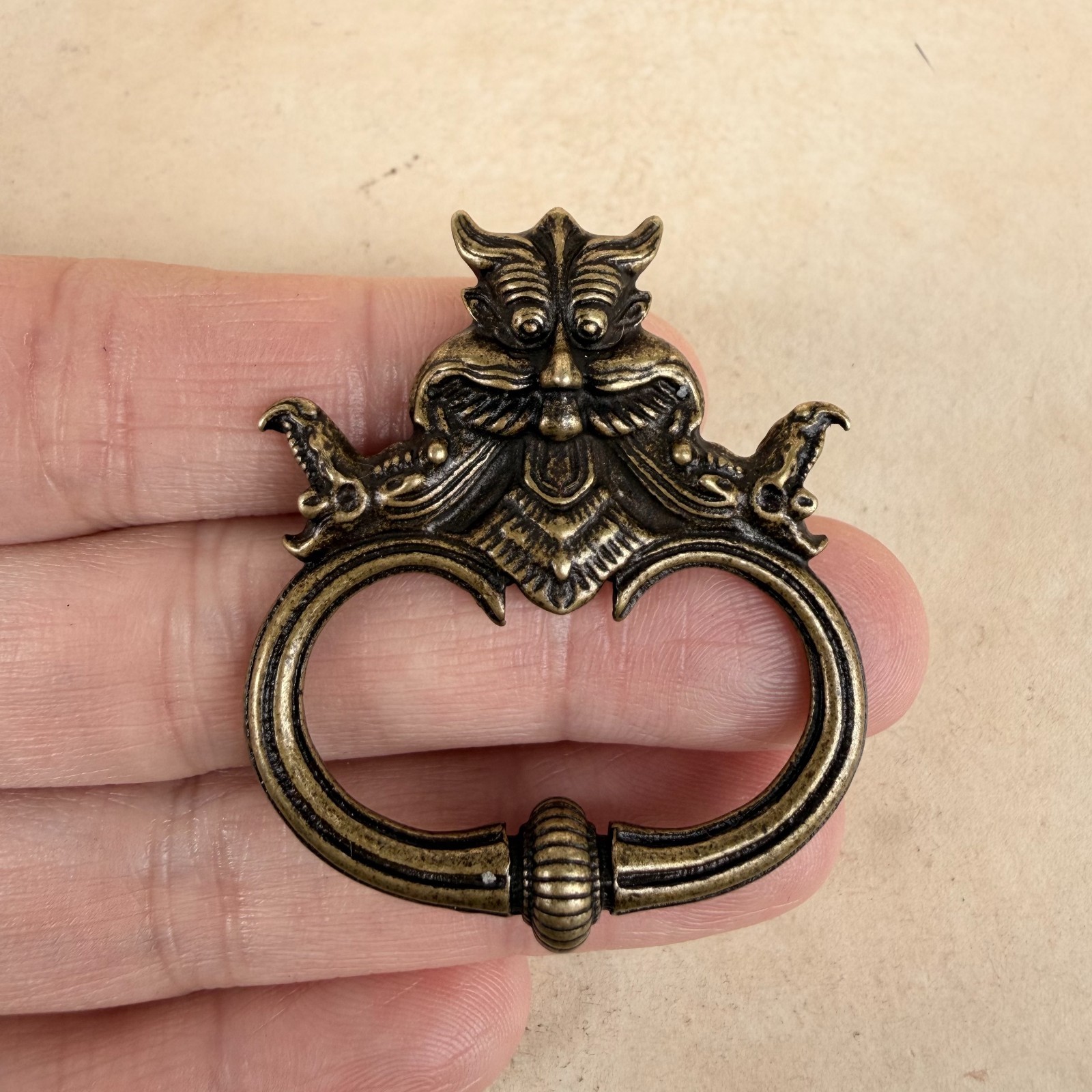 Old Tibetan Buddhism Yellow Lima Copper Golden winged roc bird Pendant amulet