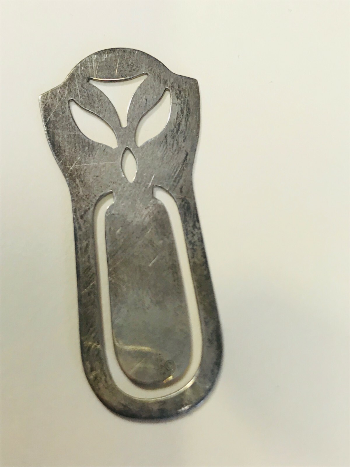 Vintage Hallmarked Sterling Silver Abstract Peace Dove Cut-Out Bookmark Bookmark