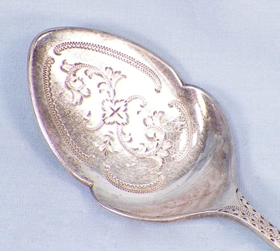 Atkins Bros Solid Jelly Server Spoon Sheffield Electroplated Silver Victorian