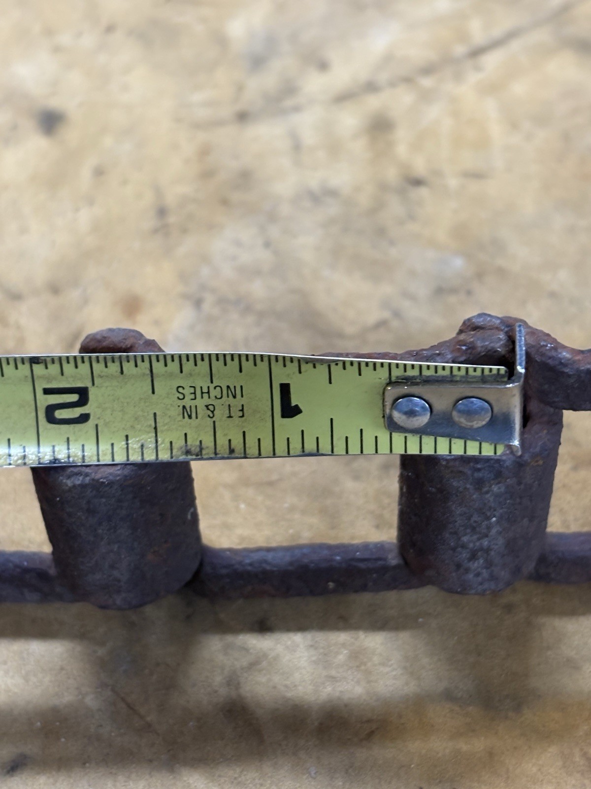 Rusty Chain Square Link Farm Machinery Industrial Steampunk Flat Vintage 8 +’