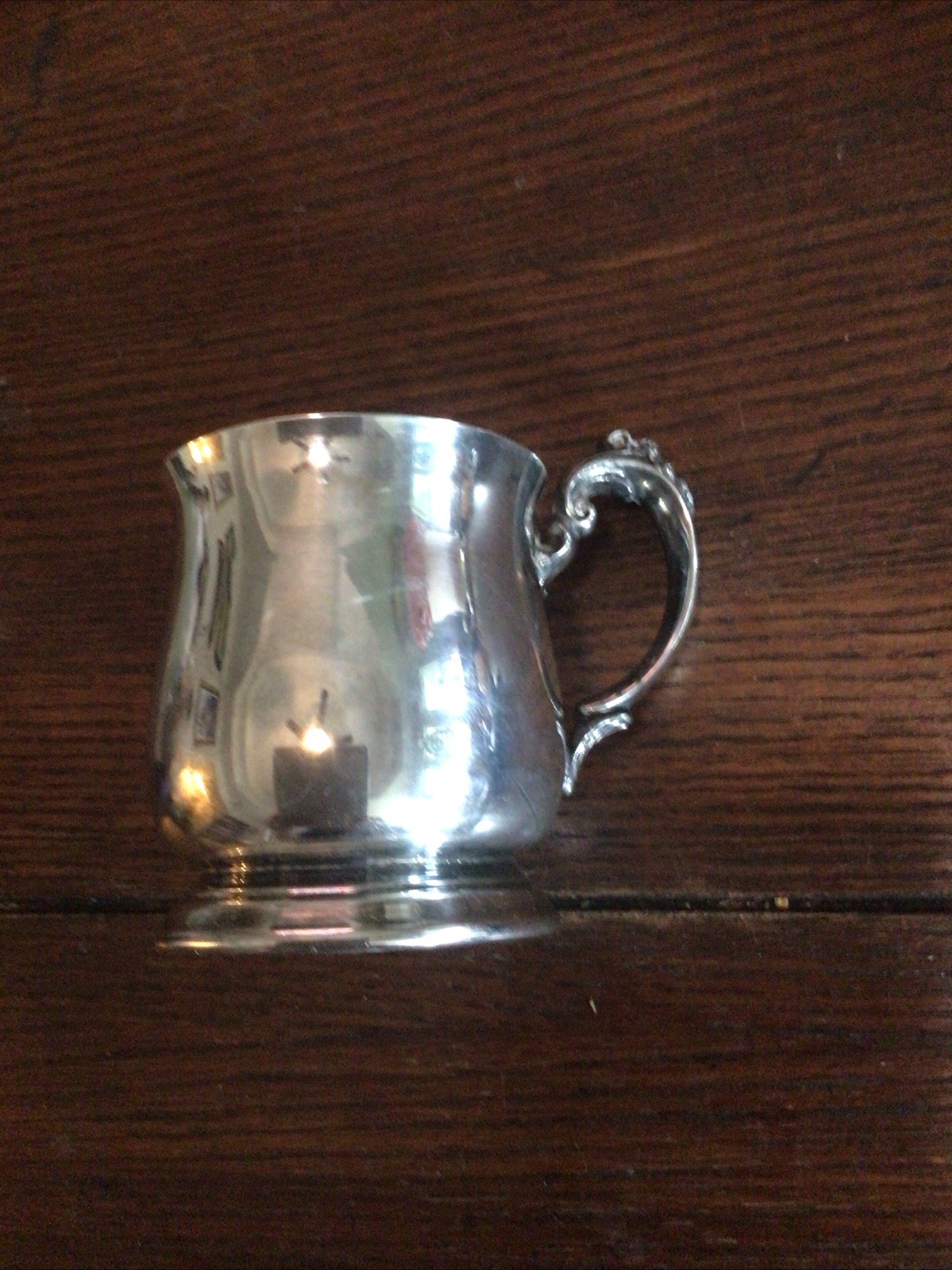 REED AND BARTON SilverPlate King Francis Childs Cup with Mono #1638