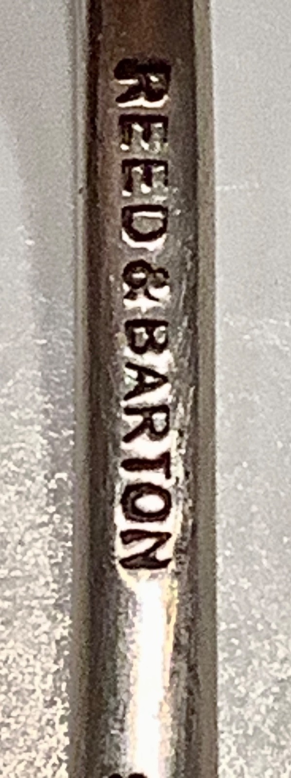 Reed & Barton Harlequin Sterling Forget-Me-Not Lemon Fork Vintage Discontinued