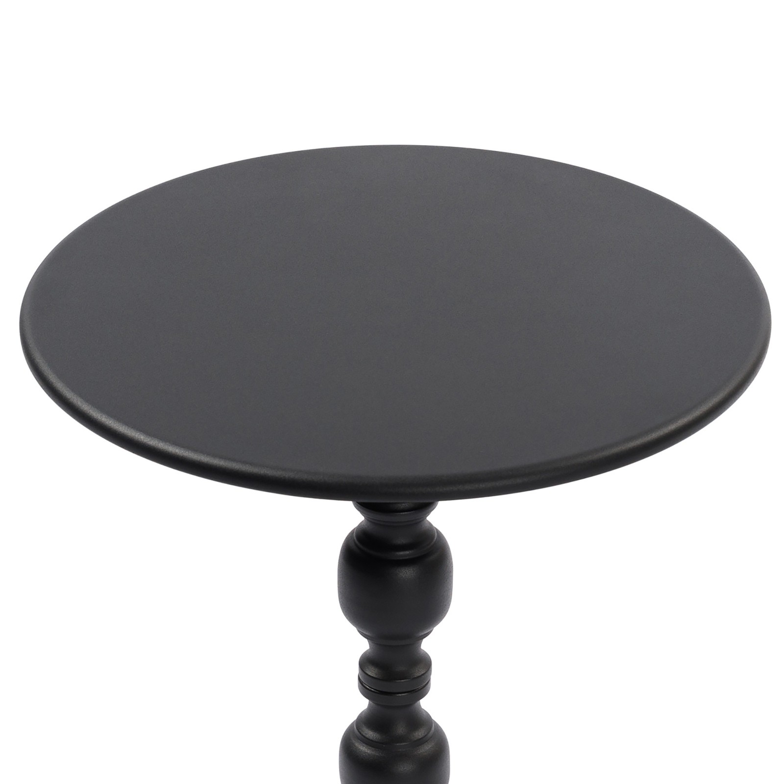 2Pcs Adjustable Side Table Small Tea Martini Table for Display and Storage Black