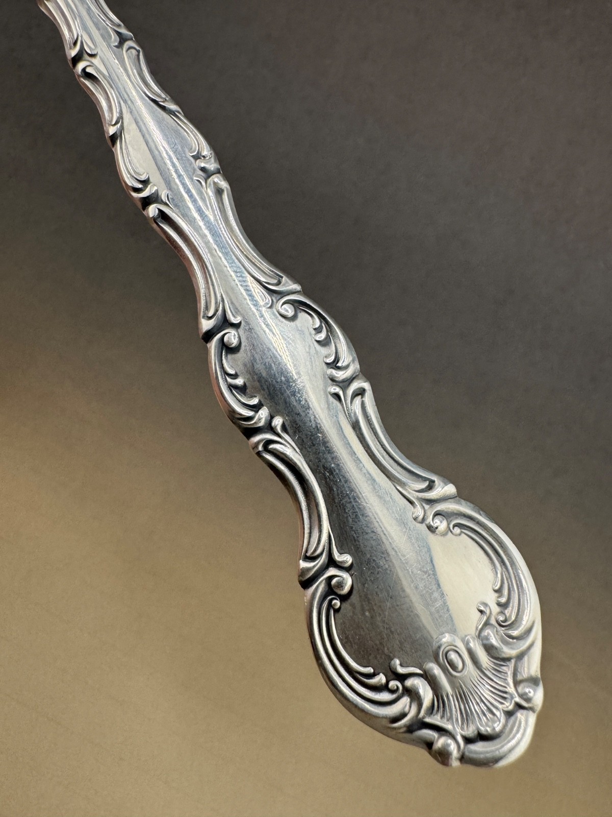 Strasbourg Gorham Silver Place Sized Fork P 7-1/2″ Long in mint condition