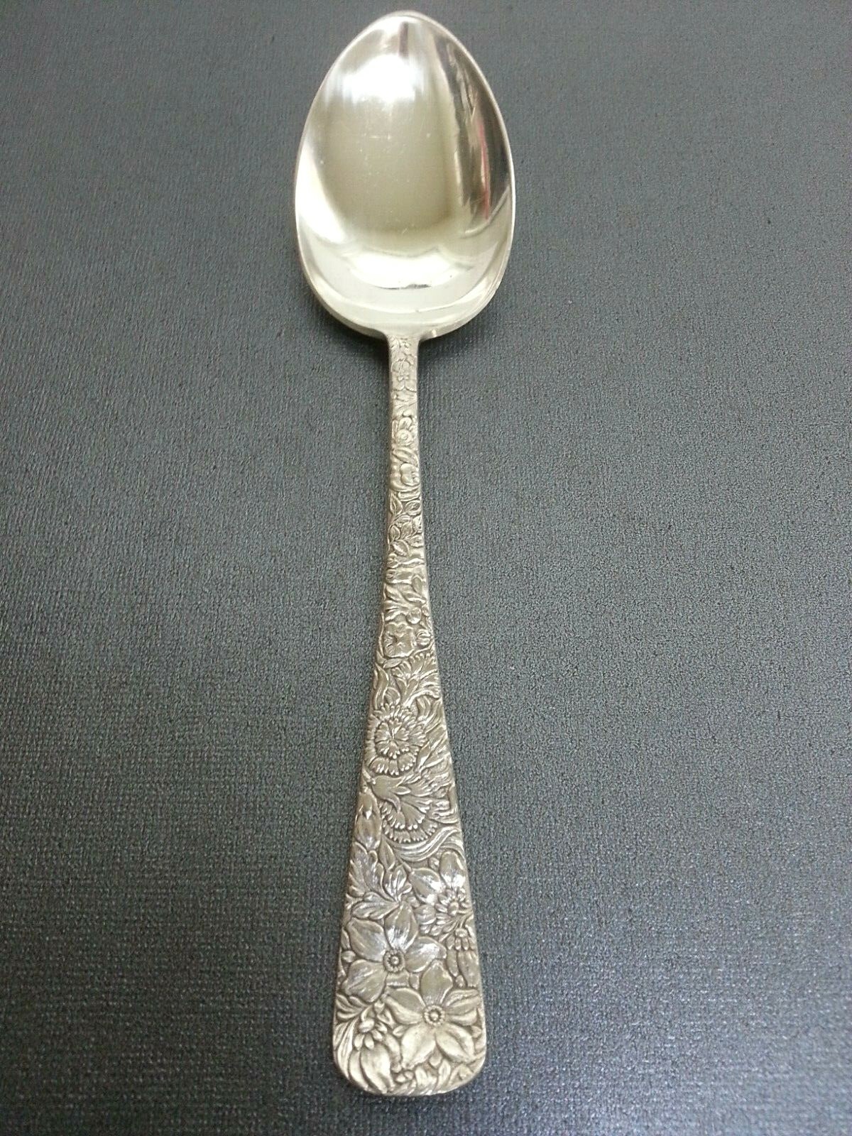 EMBOSSED 1882 by 1847 Rogers / International 8 1/8″ Serving Spoon Silverplate
